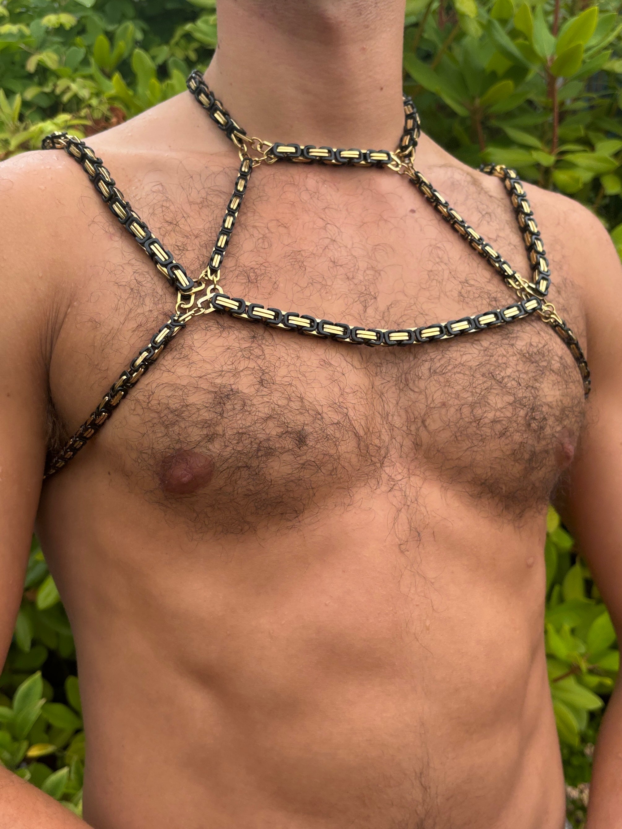 Royal Chain - Byzantine - Stainless Steel/18k Gold Body Jewelry