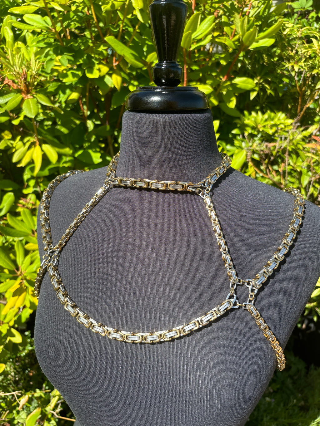 Royal Chain - Byzantine - Stainless Steel/18k Gold Body Jewelry