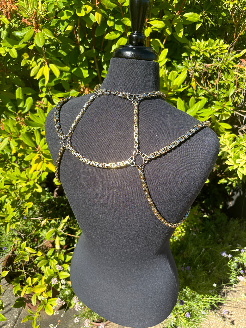 Royal Chain - Byzantine - Stainless Steel/18k Gold Body Jewelry